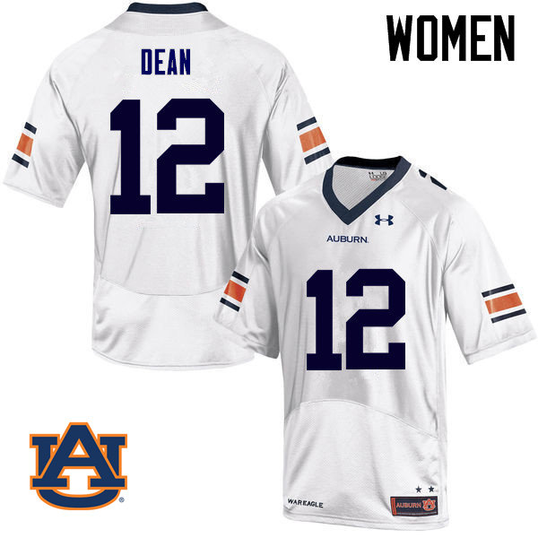 Women Auburn Tigers #12 Jamel Dean College Football Jerseys Sale-White